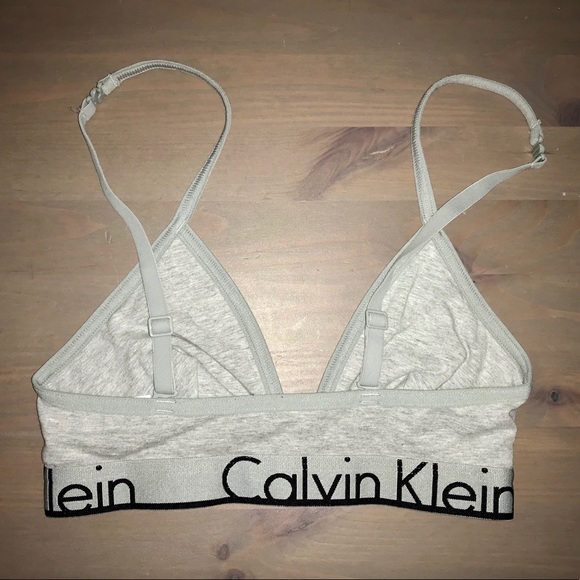 Calvin Klein Gray Triangle Bralette - Picture 2 of 4